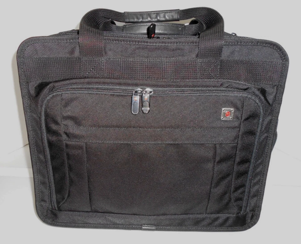 NEW w Tags--Victorinox Dlx Expdbl Brief Case w/Retractible Wheels Web MOBLIZER - Image 1 of 4