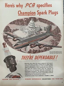 Stampa candela vintage 1946 champion annuncio. Scintilla preferita dall'America! - Foto 1 di 1