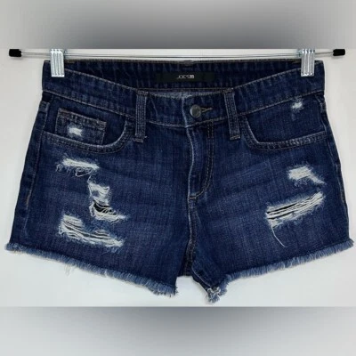 Joe’s Jeans Distressed Women’s Dark Denim Jean Shorts Size 25 NWOT - Image 1 of 4