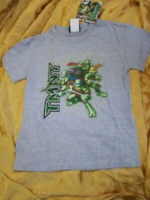 NWT Teenage Mutant Ninja Turtles gray  T-shirt For Kids Size L? M? - Image 1 of 2