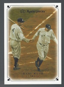 Babe Ruth 2007 UD Masterpieces Glossy Card# 1