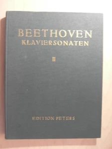 Antiguo Notenbücher Beethoven Sonatas para Piano 2 Edición Peters - Picture 1 of 4