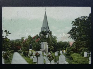 Bucks STOKE POGES CHURCH with Church Steeple - Thomas Gray Poetry c1906 Postcard - Picture 1 of 2