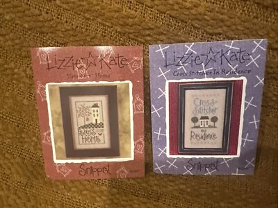 Lizzie Kate Snippet Bless Our Home &Cross Stitcher In Residence S46 S47 Lot of 2 - Image 1 of 3