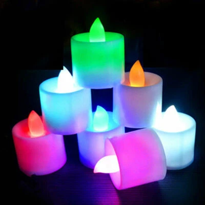 24pcs Color Change Small Flickering LED Smokeless Candle Light party - Image 1 of 3