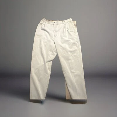 Bugle Boy Company Chino Pants Men's 36x32 Gray Slash Pocket Pleate Y2K - Image 1 of 4