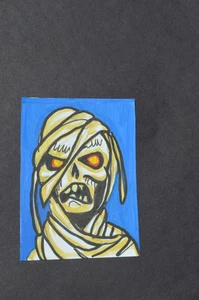 ACEO Original Art Card Horror Halloween Mummy not a print - Bild 1 von 3