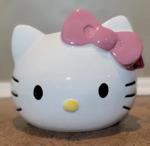 Hello Kitty Ceramic Planter w Pink Bow Large Hand Painted Pot Vase New - Picture 1 of 7