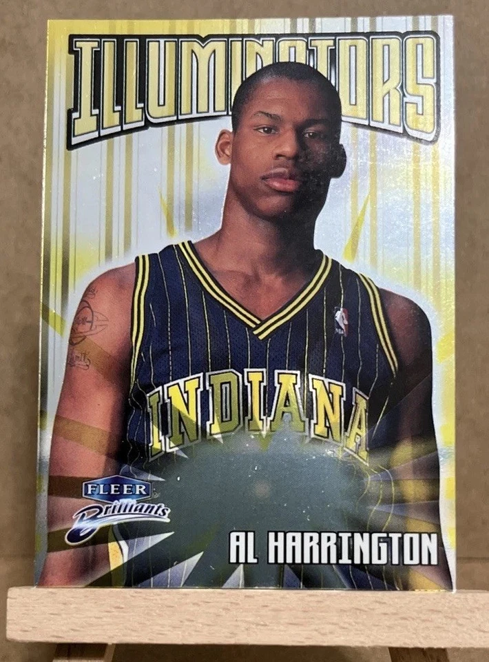 1998-99 Fleer Brilliants Illuminators Rookie Insert Al Harrington RC Holo Pacers - Image 1 of 3