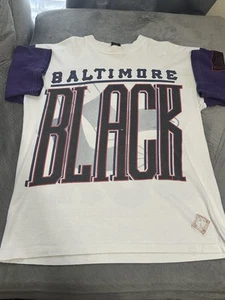 BALTIMORE BLACK SOX SHIRT XL  VINTAGE WITH FLAW , HISTORY RARE PIECE, HARD FIND - Picture 1 of 6