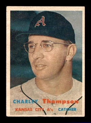 1957 Topps #142 Charley Thompson   VG/VGEX X3462698 - Image 1 of 3