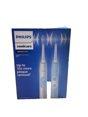 Philips Sonicare Optimal Clean Juego de 2 cepillos de dientes sónicos recargables HX6829/77 Foto 1 de 3