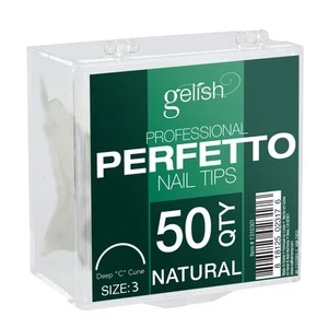 Gelish 50ct Perfetto Nail Tips Natural Size 3, 50 Count - 1310303 - Picture 1 of 2