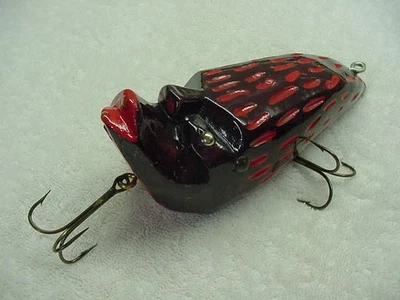 Vintage Hand Carved- Muskie/Pike Lure- Hand Carved- 6 1/2" Long- 4" Tall- Nice ! - Image 1 of 4