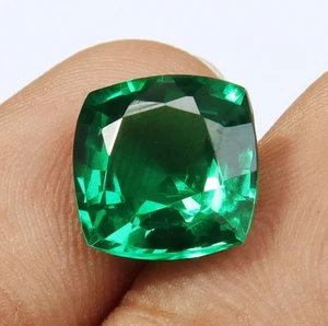 Certified Natural Tsavorite Green Garnet Loose Gemstone Cushion Cut 9.50 Ct - Picture 1 of 9