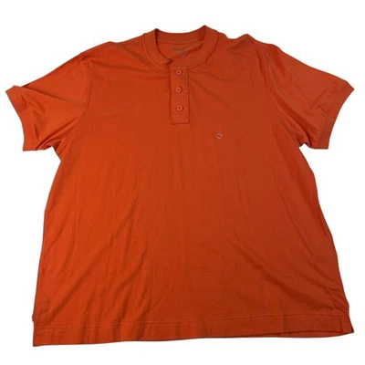 Camisa Eddie Bauer Henley XXL Naranja Manga Corta 100% Algodón Nueva con Etiquetas Camiseta Informal Foto 1 de 4