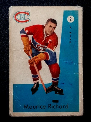 MAURICE ''ROCKET'' RICHARD / MONTREAL CANADIENS 1959-60 PARKHURST 59-60 #2 POOR+ - Image 1 of 2
