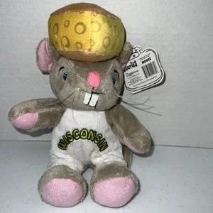 SOUVIES NIEDLICHER WEICHER KÄSEKOPF WISCONSIN MAUS 9 Zoll Plüschtier STOFFTIER Spielzeug - Bild 1 von 4