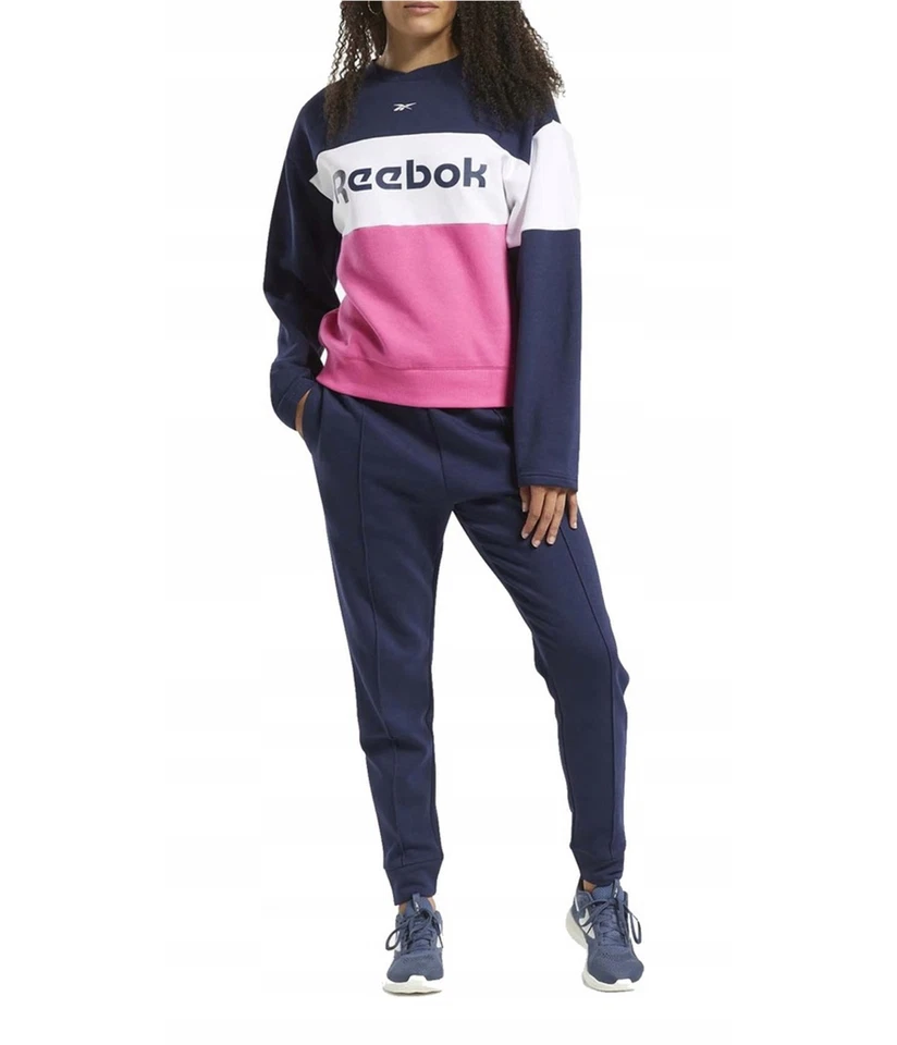 Conjunto de 2 Peças Reebok Roupa Feminina Jogger, Azul, Pequeno - Imagem 1 de 1