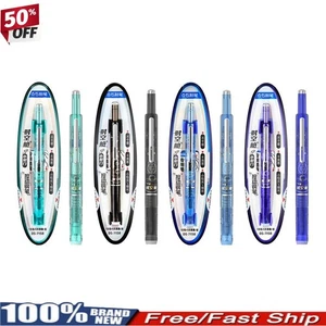 Fountain Pen Retractable Ink Transparent Barrel Includes 5 Refillable Ink - Picture 1 of 21