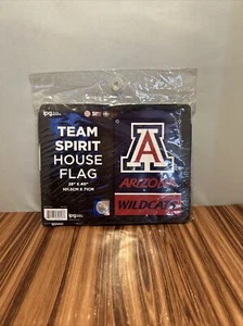 ARIZONA WILDCATS Team Spirit House Flag ~ NCAA Licensed Hologram ~ 28" x 40" NIP - Picture 1 of 8