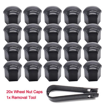 Universal Car Wheel Nut Lug Covers Cap Screw 19mm/0.75" with Clip Pack of 20. Foto 1 de 4