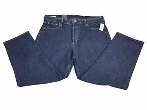 GAP Women’s Cheeky Straight High Rise Blue Button Fly Denim Jeans Size 33/16 - Picture 1 of 11