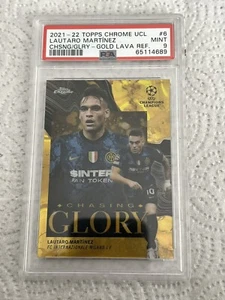 2021-22 Topps Chrome UCL Chasing Glory Gold Lava Lautaro Martinez Martínez #CG-6 - Picture 1 of 2