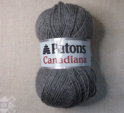 PATONS Canadiana, mezcla gris medio, 3,5 oz, 205 yardas, 100 % acrílico Foto 1 de 4