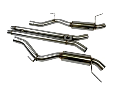 福特野马 GT 15-17 3 英寸 Catback H 管排气双消声器 无 TIPS V8 5.0L — 第 1/4 张图片