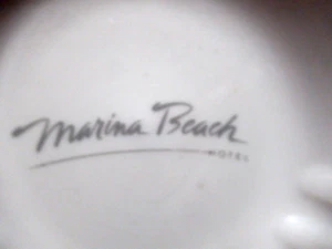 c.1988 MARINA BEACH HOTEL ashtray MARINA DEL RAY now Marriott Hotel - Picture 1 of 3