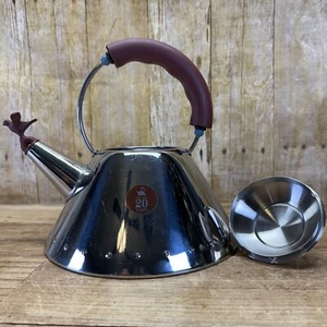 RARE Alessi Michael Graves Tea Kettle Vintage 20th Anniversary Red Handle & Bird - Picture 1 of 9