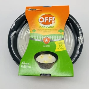 OFF! Backyard Citronella Scented Candle Triple Wick. 23 Oz Burns Up To 50 Hours - Picture 1 of 6