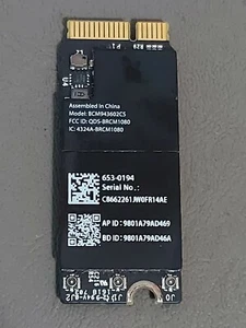 Apple MacBook Pro Retina 13" A1502 2015 WiFi Bluetooth Card BCM943602CS 653-0194 - Picture 1 of 1
