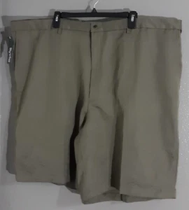 New-MEN'S HAGGAR PERFORMANCE SUMMER GOLF CHINO SHORTS FOR BIG & TALL..SZ 50 - Picture 1 of 10