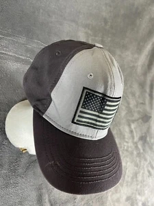 Gray GRUNT STYLE Hat Cap American Flag Patch  Strapback Snapback Military - Picture 1 of 6