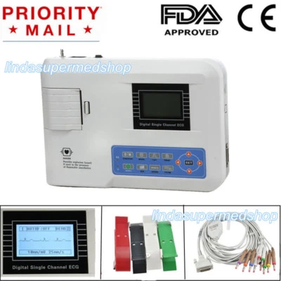 CON-TEC Portable EKG ECG Machine Electrocardiograph,1Channel,12 Leads