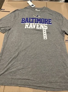 Baltimore Ravens Grey NFL Short Sleeve T-Shirt. size Large.New W/Tags - Picture 1 of 5