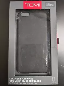 TUMI Leather Snap Case for iPhone 6 Plus, Black - Picture 1 of 4