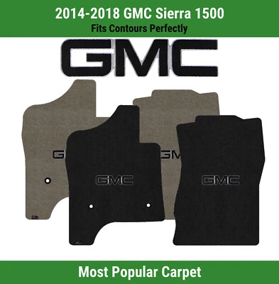 Alfombrillas delanteras Lloyd Ultimat para GMC Sierra 1500 '14-18 con logotipo GMC 1 negro Foto 1 de 4