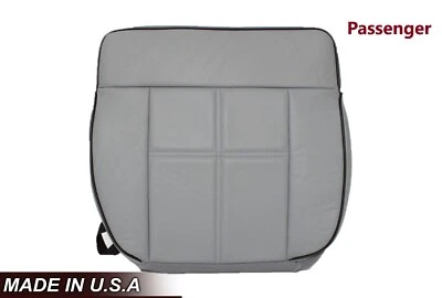 2006 2007 2008 Lincoln Mark LT Passenger Side Bottom LEATHER Seat Cover Gray VB - Image 1 of 4
