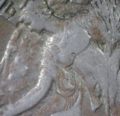 1942 DDO-001 circulated 90% silver Walking Liberty Half dollar. Breast and neck. - Image 1 of 4