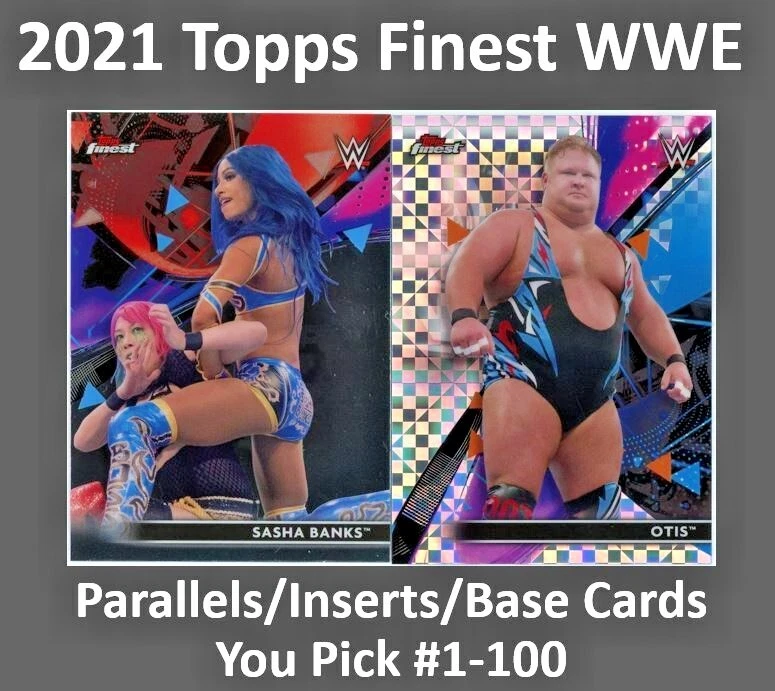 2021 Topps Finest WWE Base & X-Fractor & Refractor & Insets - You Pick 4 Set - Image 1 of 1