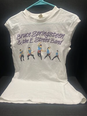 CAMISETA CONCIERTO BRUCE SPRINGSTEEN & THE E-STREET BAND 1984 VINTAGE AÑOS 80 HOMBRE TALLA L Foto 1 de 4