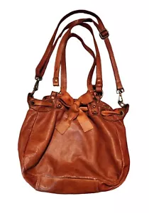 Vera Pelle Made In Italy Leather Bag Crossbody Purse Shoulder Bag Soft Boho Vtg - Picture 1 of 8