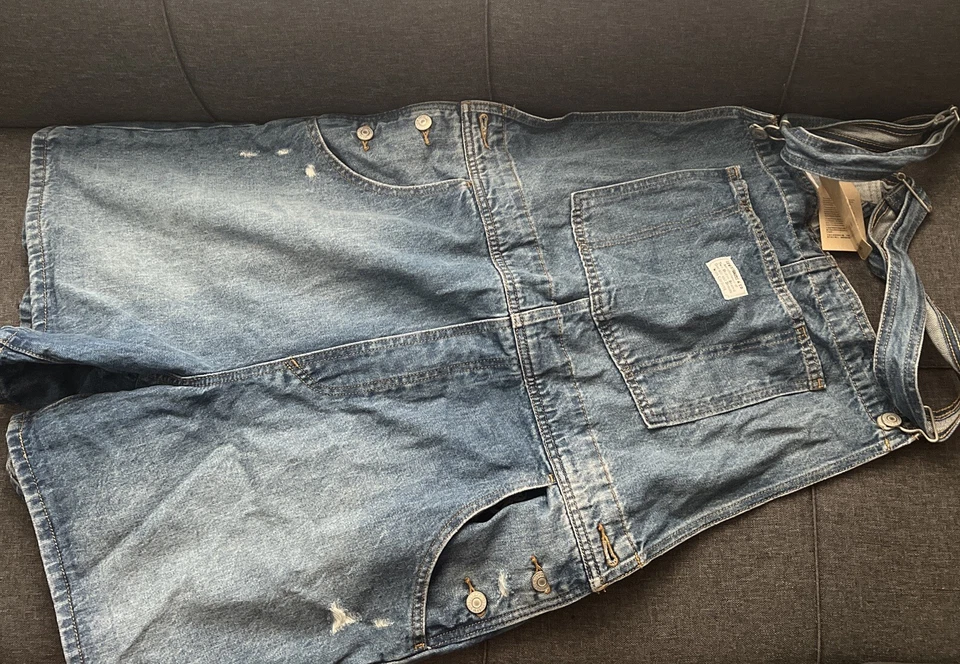 Levi's women's Overalls Short XL Two Horse Brand Vintage Style Levi overall