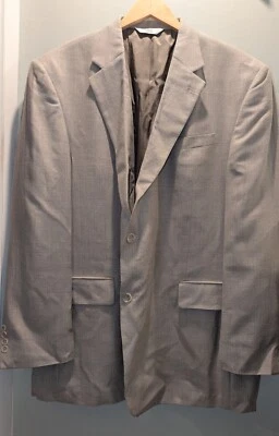 Casaco esportivo blazer Versini bege 50L jaqueta de lã de seda vintage leve em excelente estado usado - Imagem 1 de 4