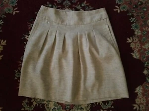 The Limited Women's Light Beige Ivory Pleated Skirt Size M - Picture 1 of 7