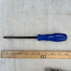 Westward 3/8" Hex Allen Key Style Screwdriver 10-1/4" Overall Length Blue - Picture 1 of 5
