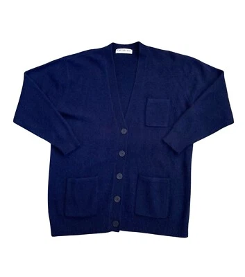 Винтажный JH коллекционные темно-синий вязаный кардиган свитер размер XL - Изображение 1 из 4